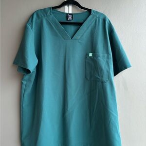 Garde Malade Logan Sarcelle One Pocket Scrub Top 2XL